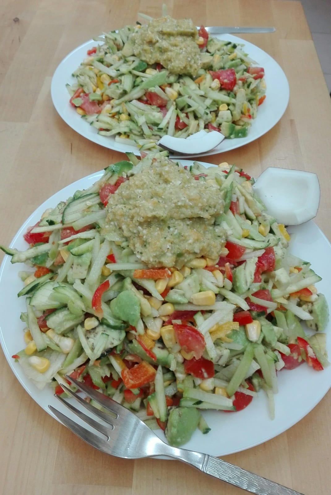 Vegetable Salad with Chutney2