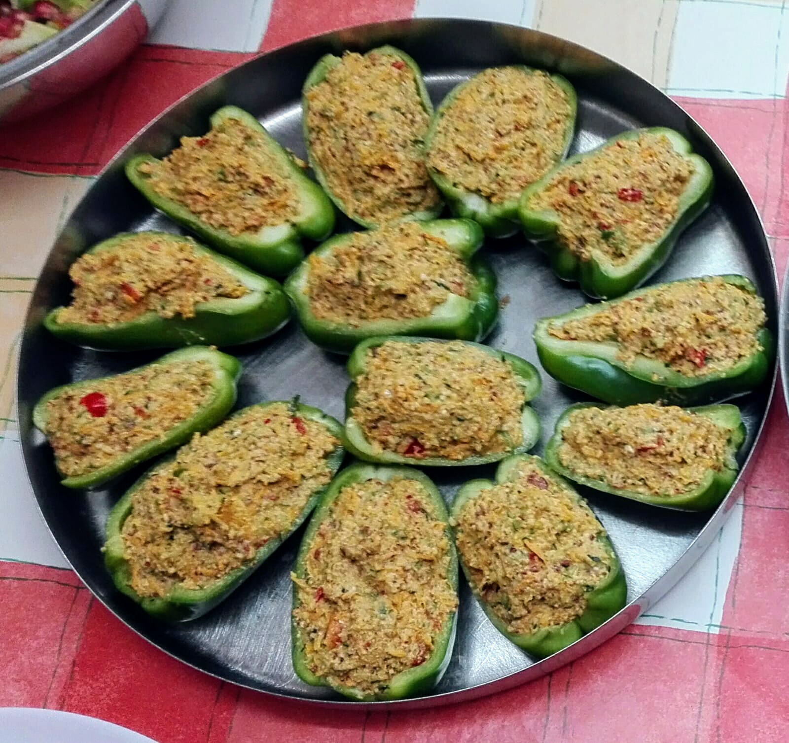 Raw Stuffed Capsicum