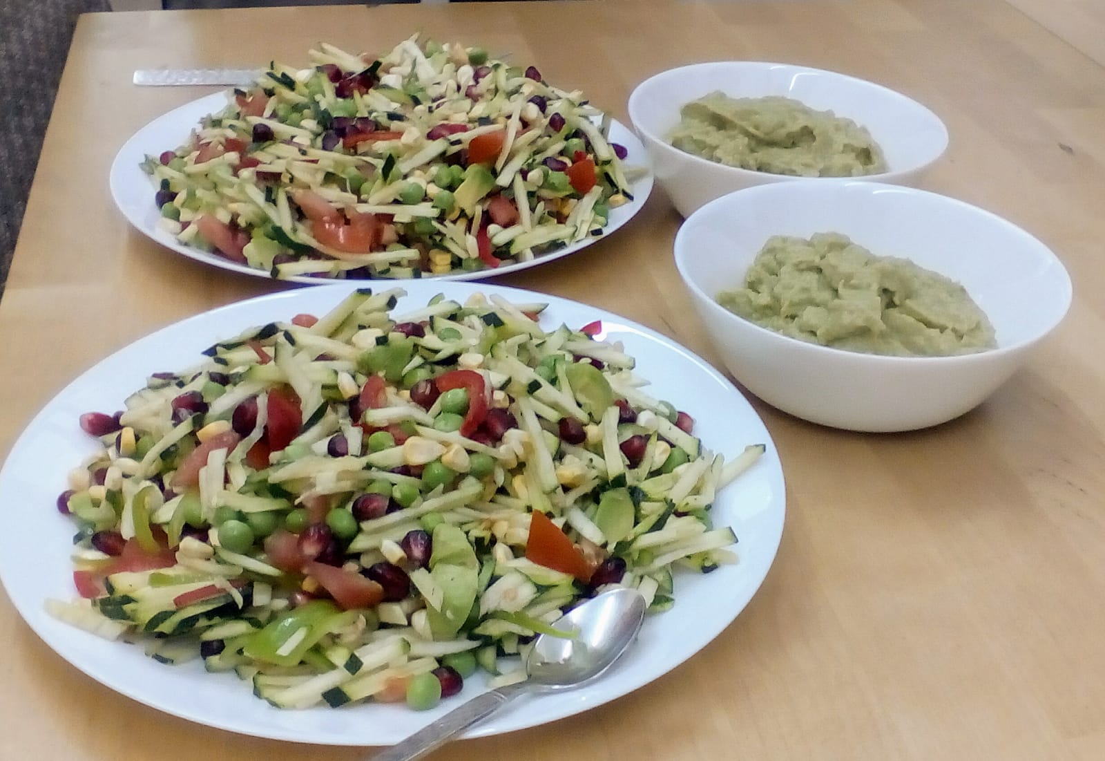 Vegetable Salad with Chutney 3